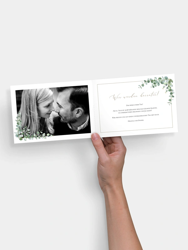 Save-the-Date Karte Natural Greenery