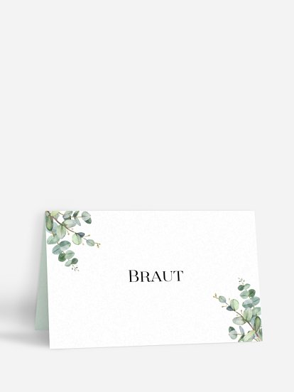 Tischkarte Hochzeit Natural Greenery