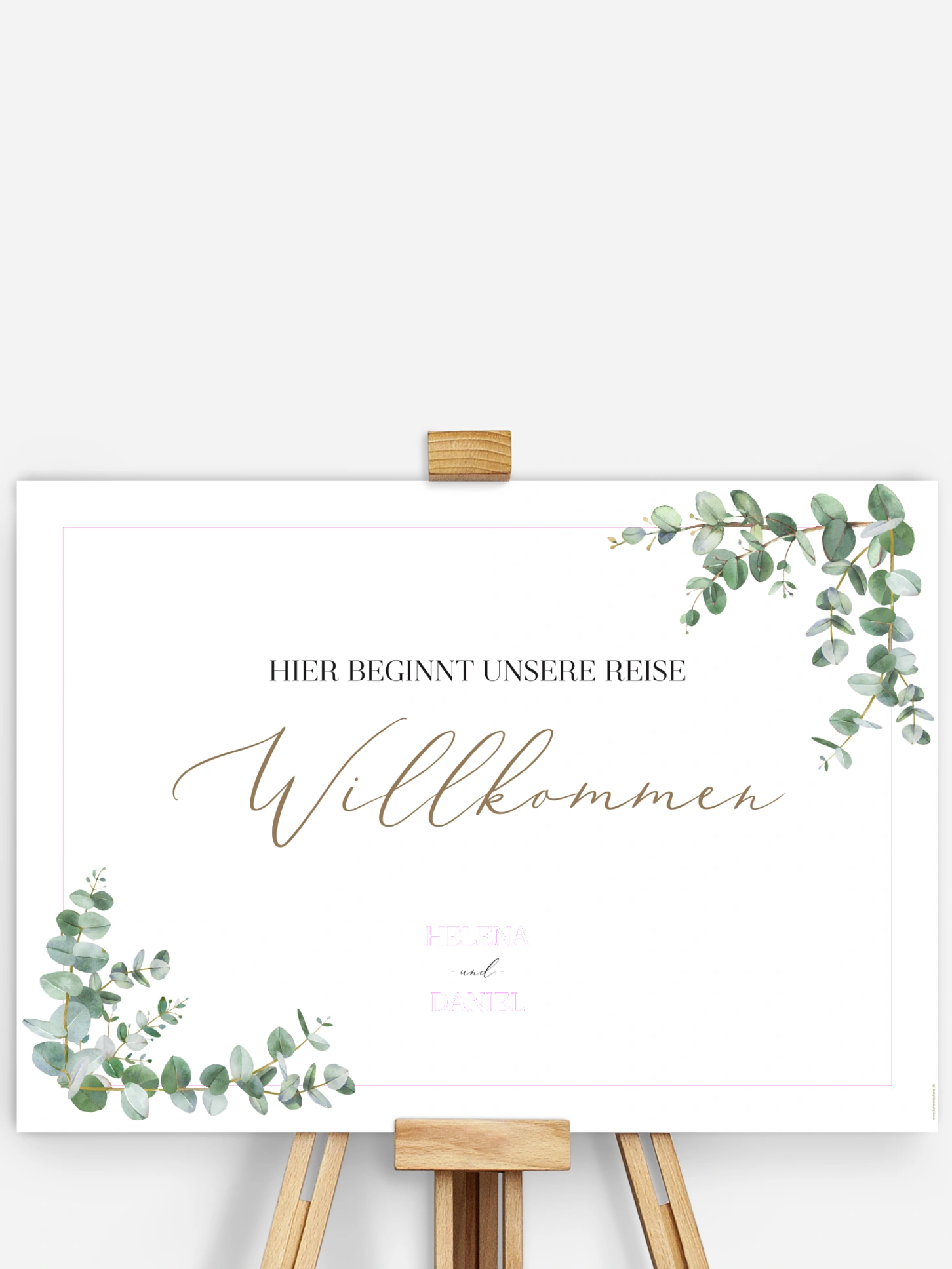 Willkommensschild Natural Greenery