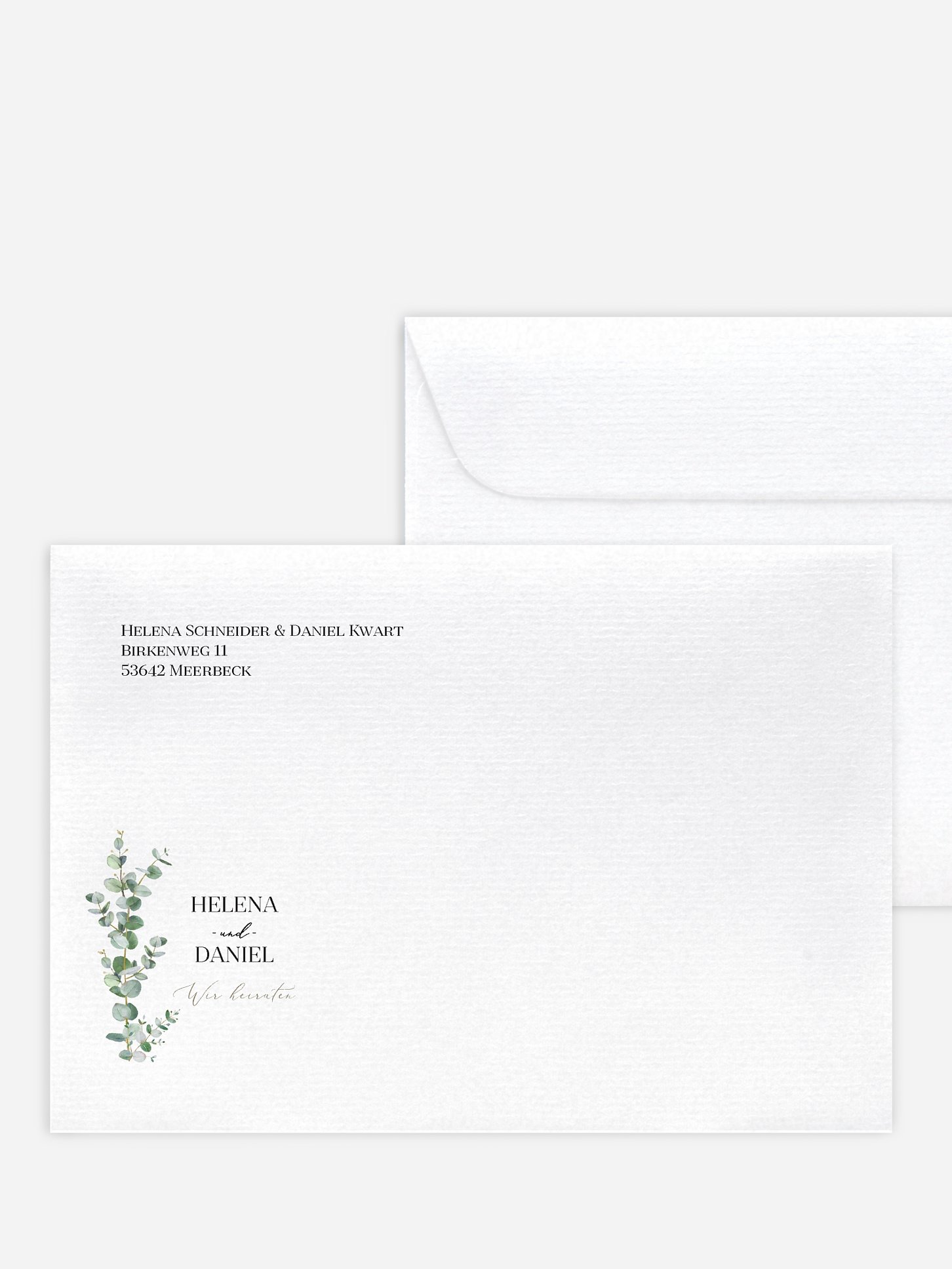 Briefumschlag mit Motiv Natural Greenery