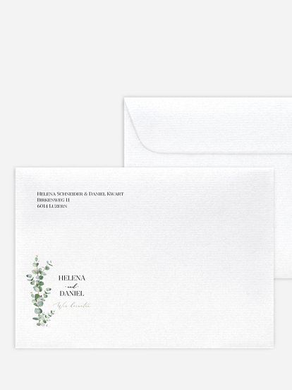 Briefumschlag mit Motiv Natural Greenery