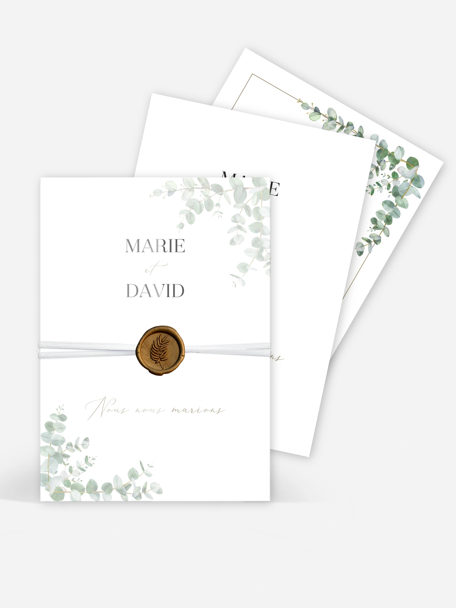 Faire-part de mariage Natural Greenery
