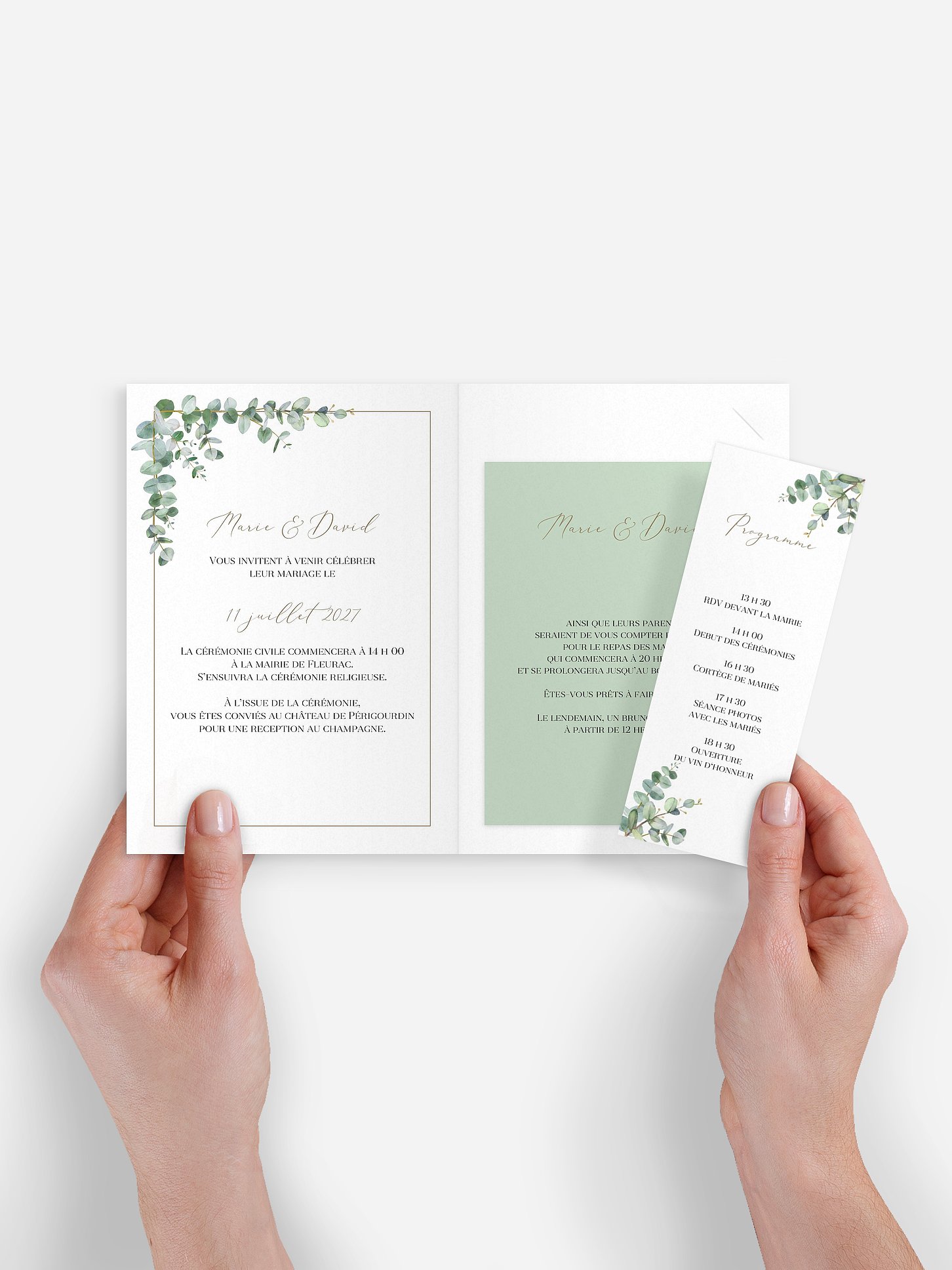 Faire-part de mariage Natural Greenery