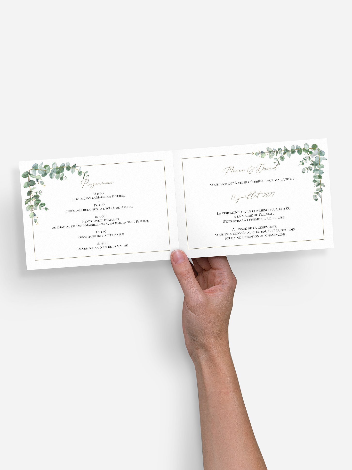 Faire-part de mariage Natural Greenery