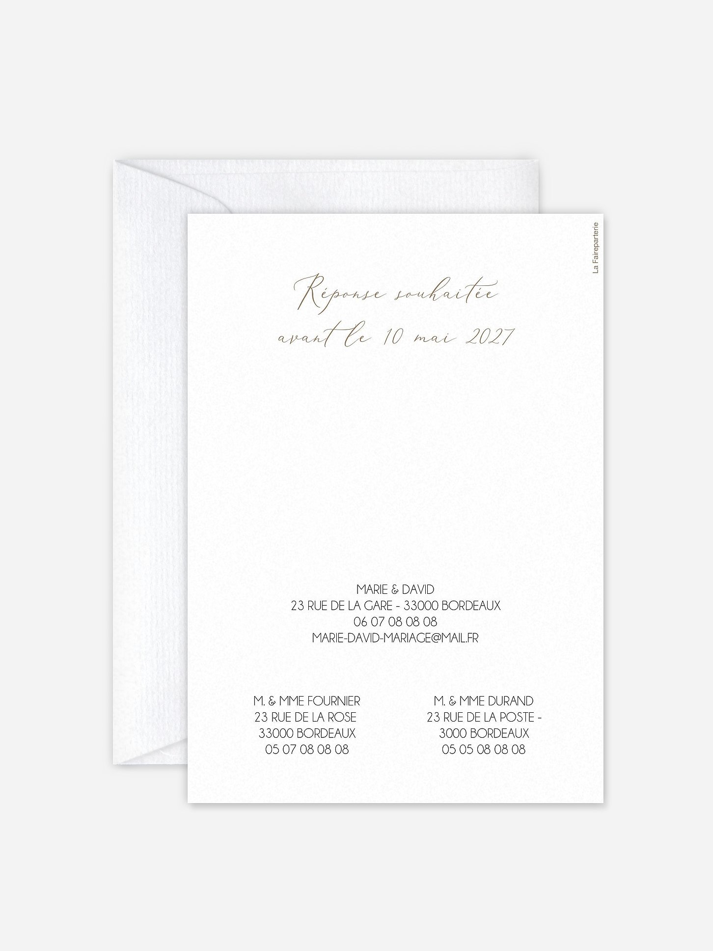 Faire-part de mariage Natural Greenery