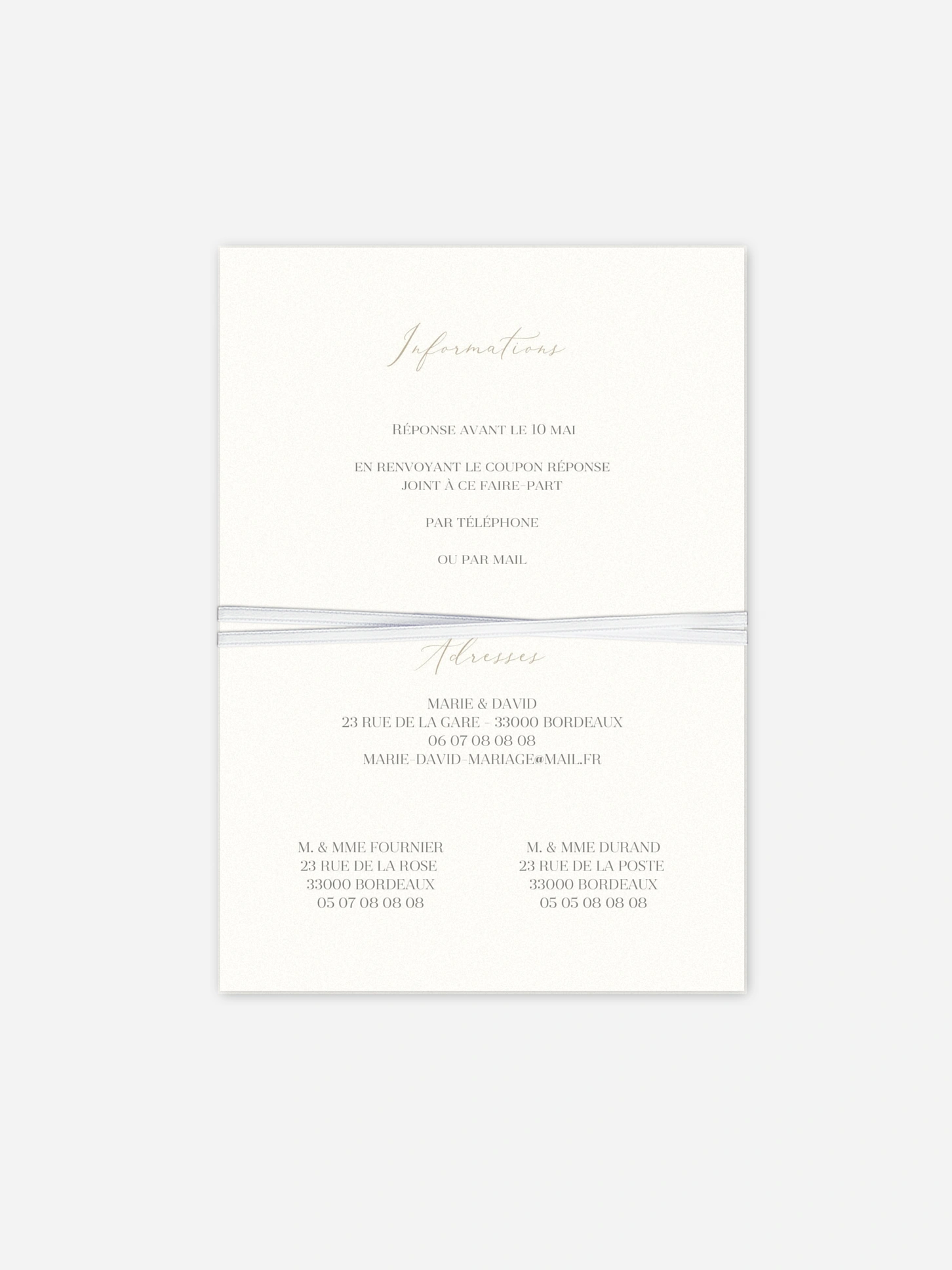 Faire-part de mariage Natural Greenery
