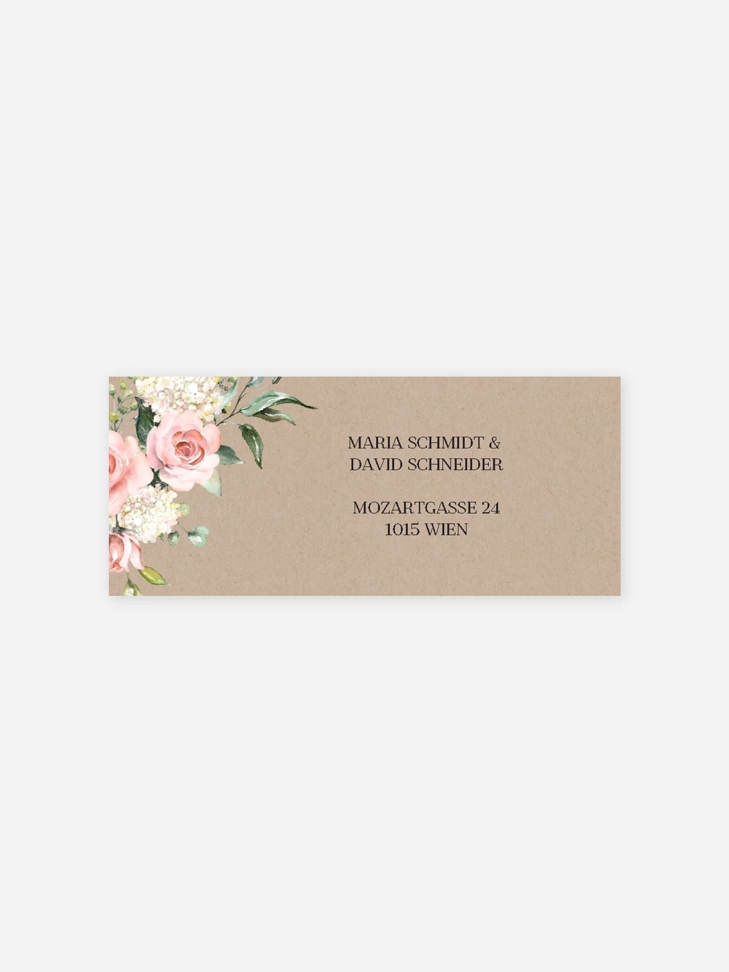 Absenderaufkleber Hochzeit Soft Florals