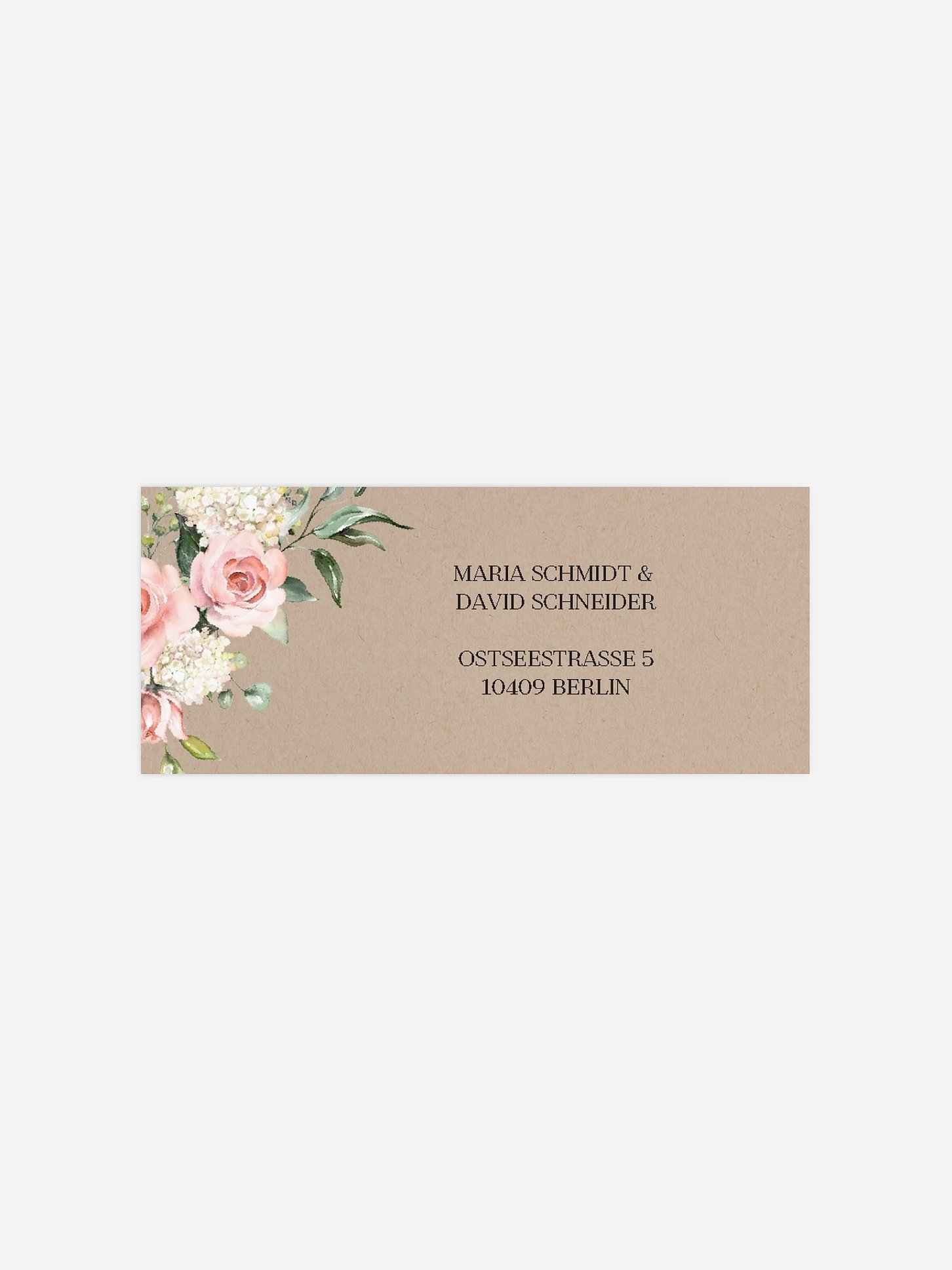Absenderaufkleber Hochzeit Soft Florals