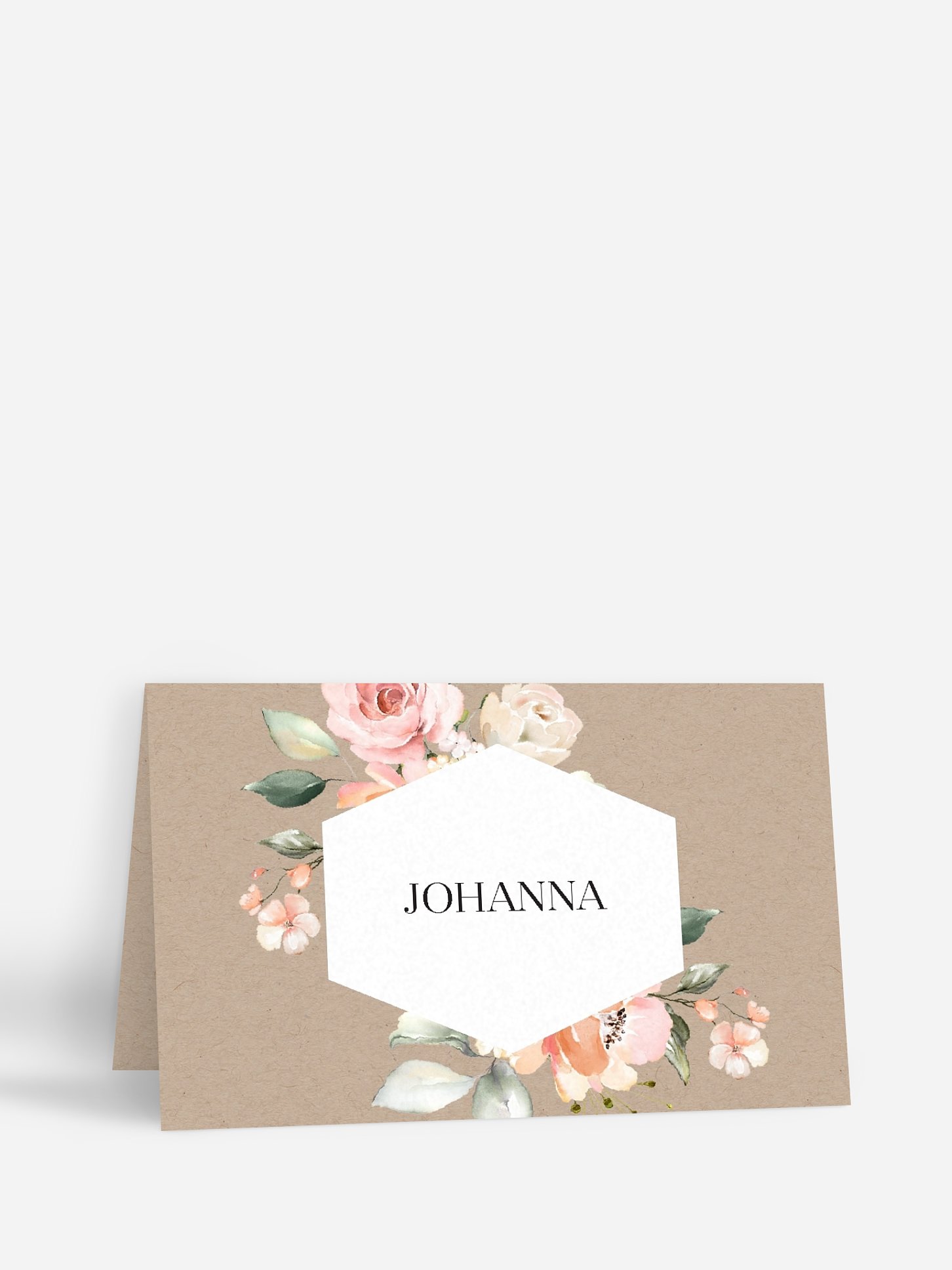 Tischkarte Geburtstag Soft Florals