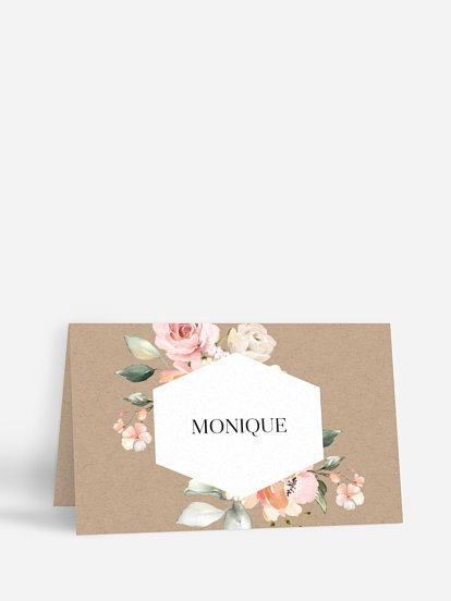 marque-place anniversaire Soft Florals