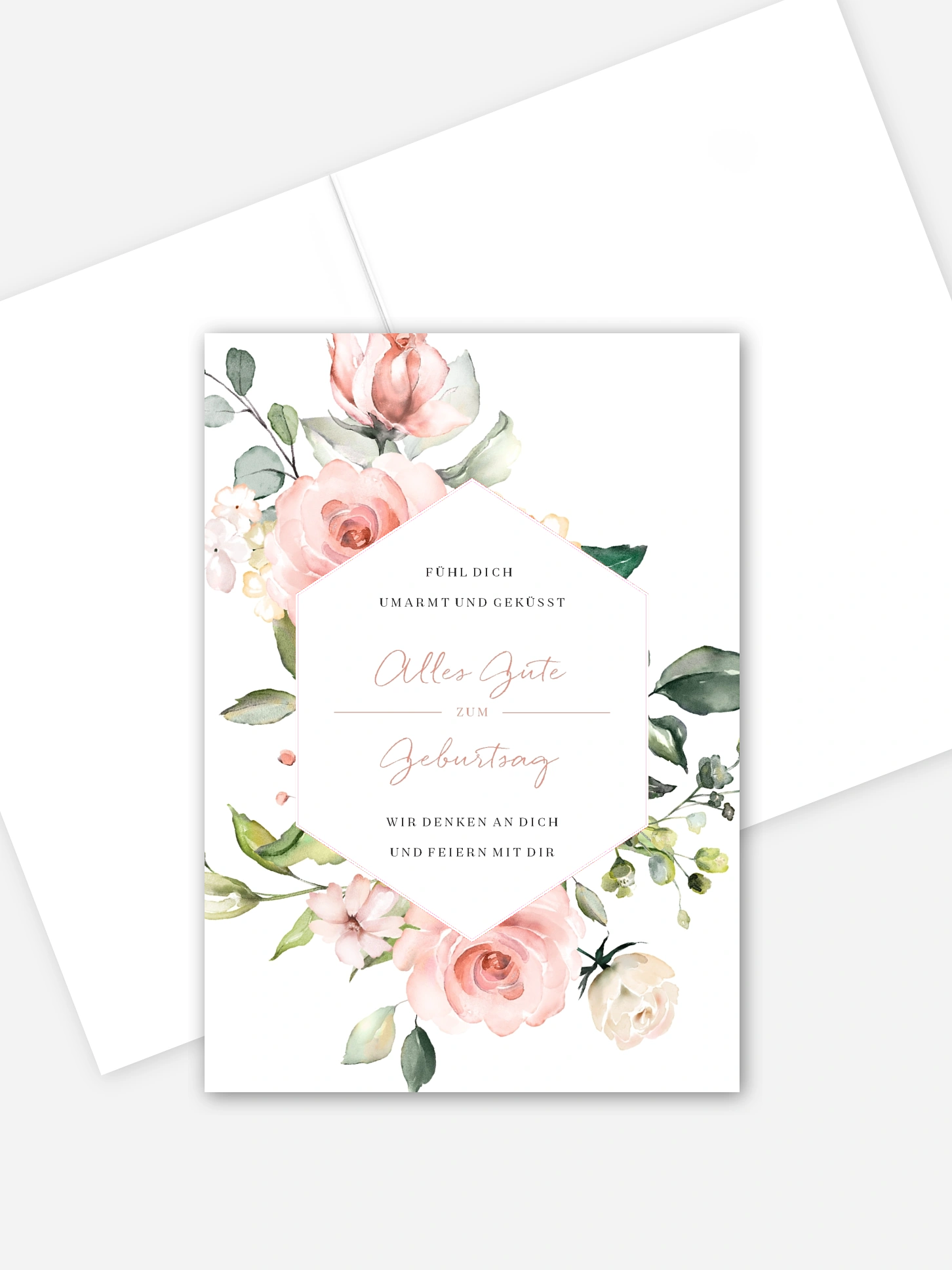 Grußkarte Soft Florals