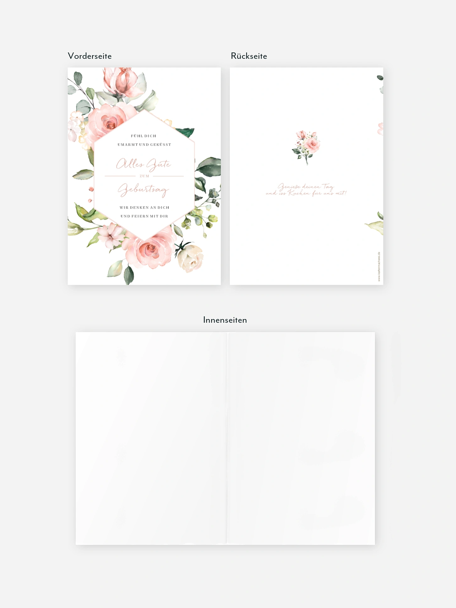 Grußkarte Soft Florals