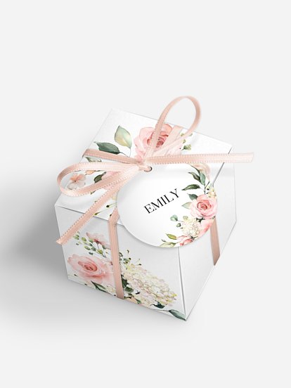 Gastgeschenkbox personalisiert Soft Florals