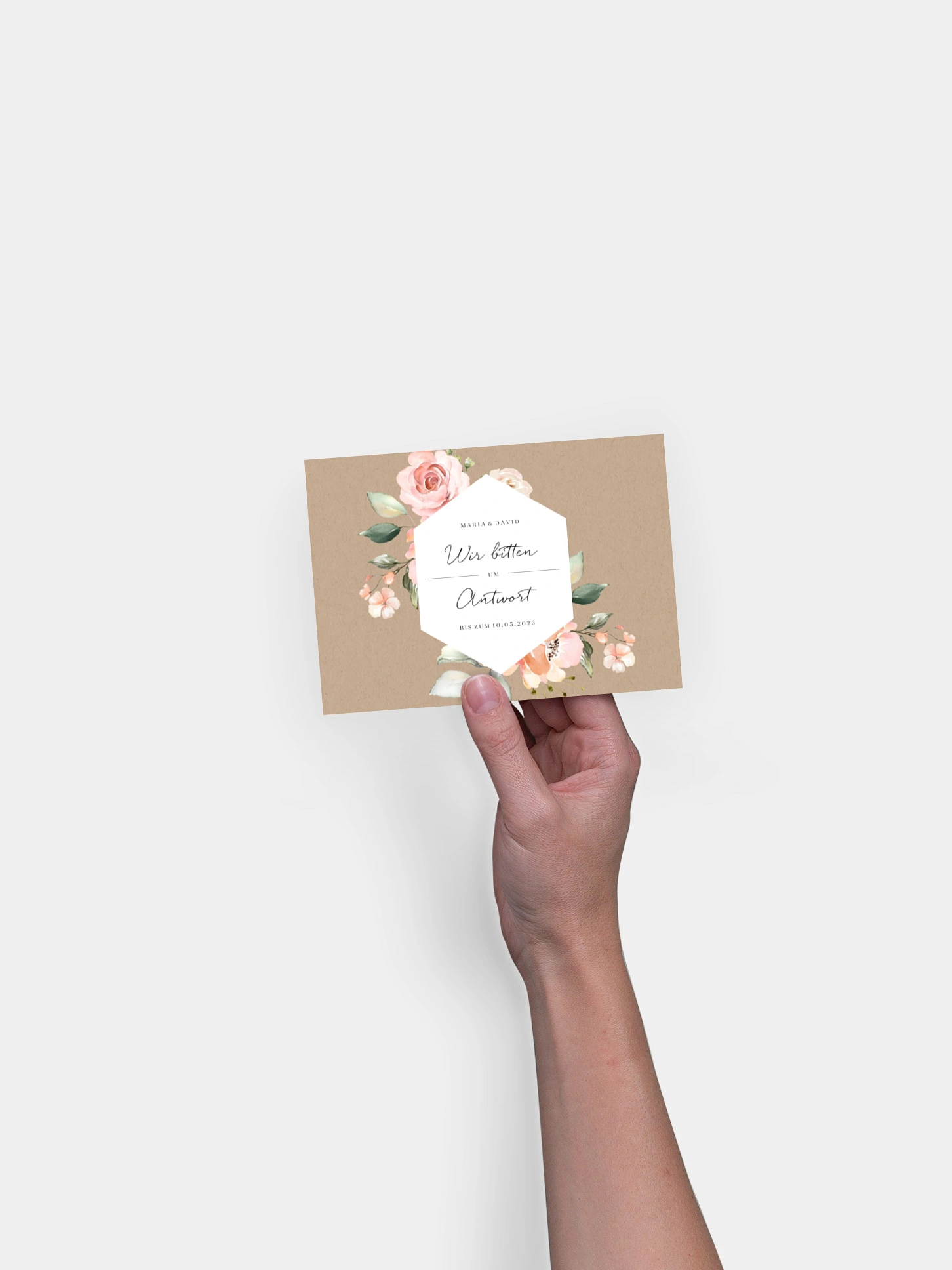 Antwortkarte Hochzeit Soft Florals