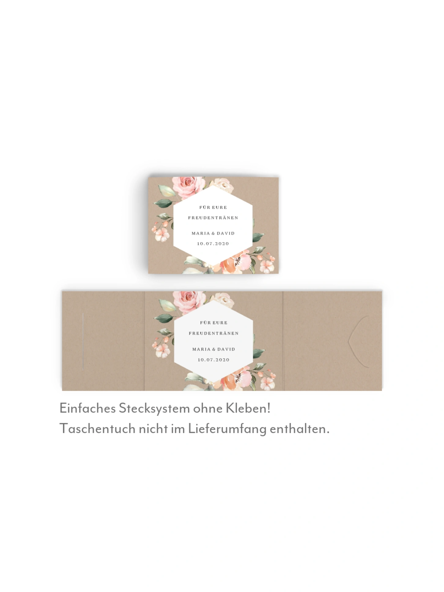 Freudentränen-Taschentücher Soft Florals