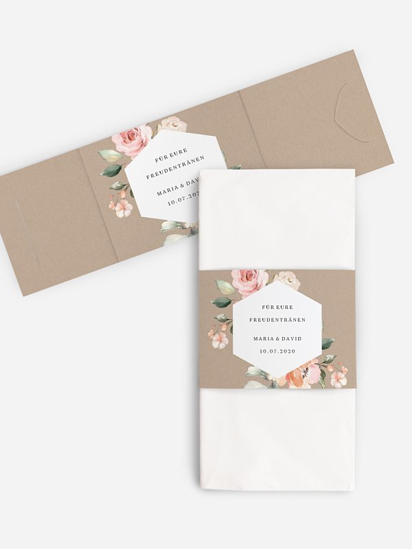 Freudentränen-Taschentücher Soft Florals