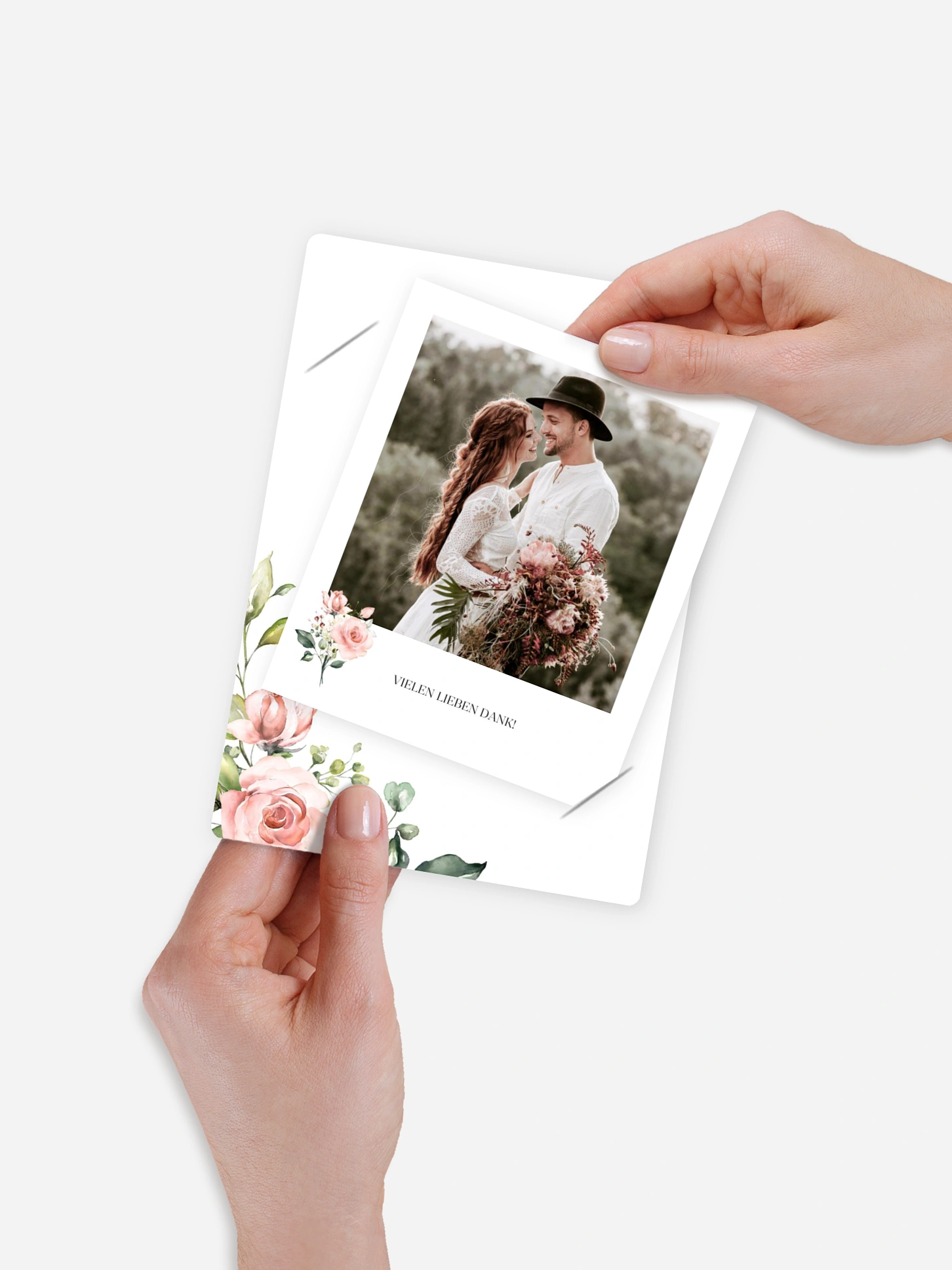 Dankeskarte Hochzeit Soft Florals
