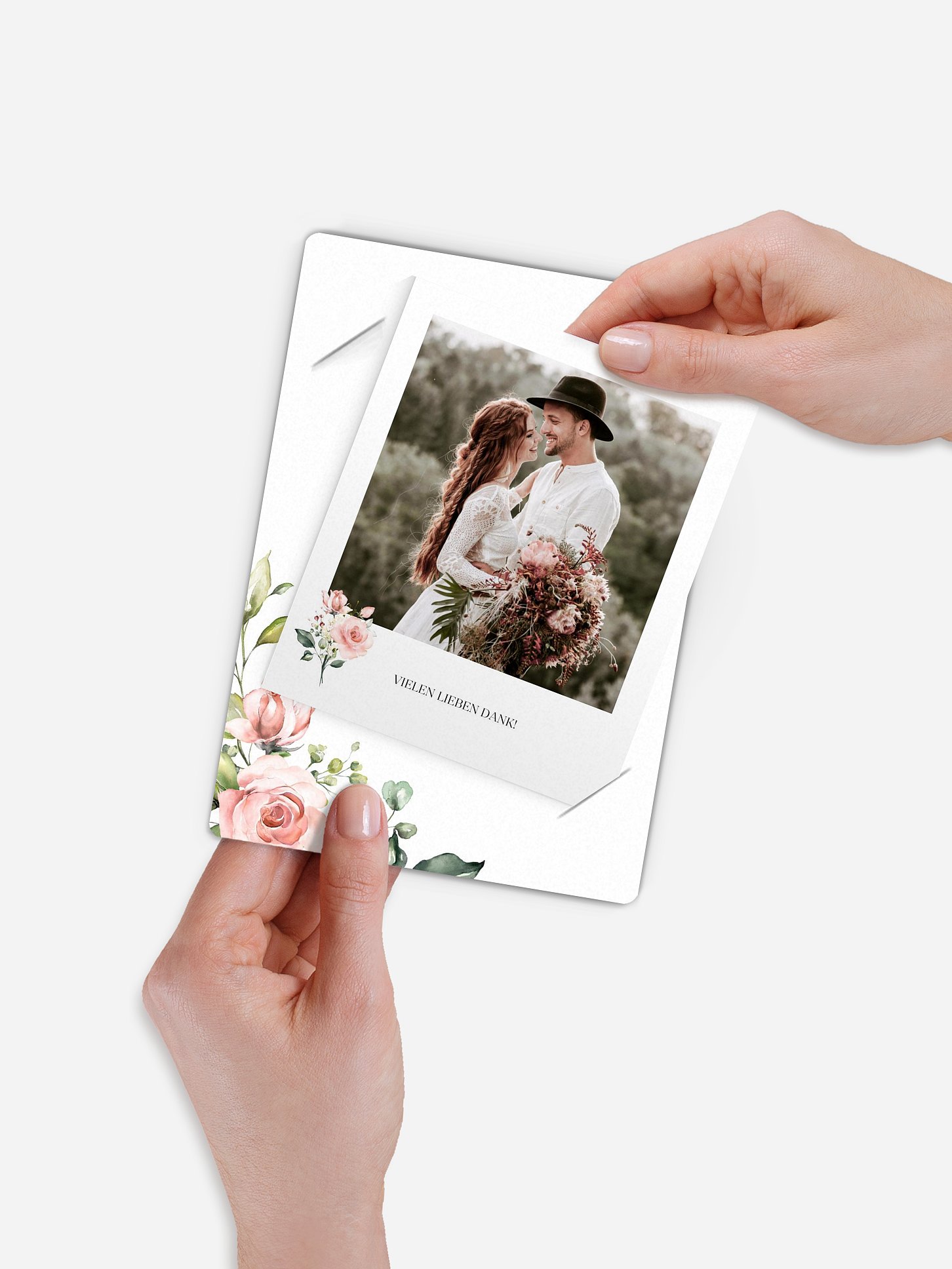 Dankeskarte Hochzeit Soft Florals
