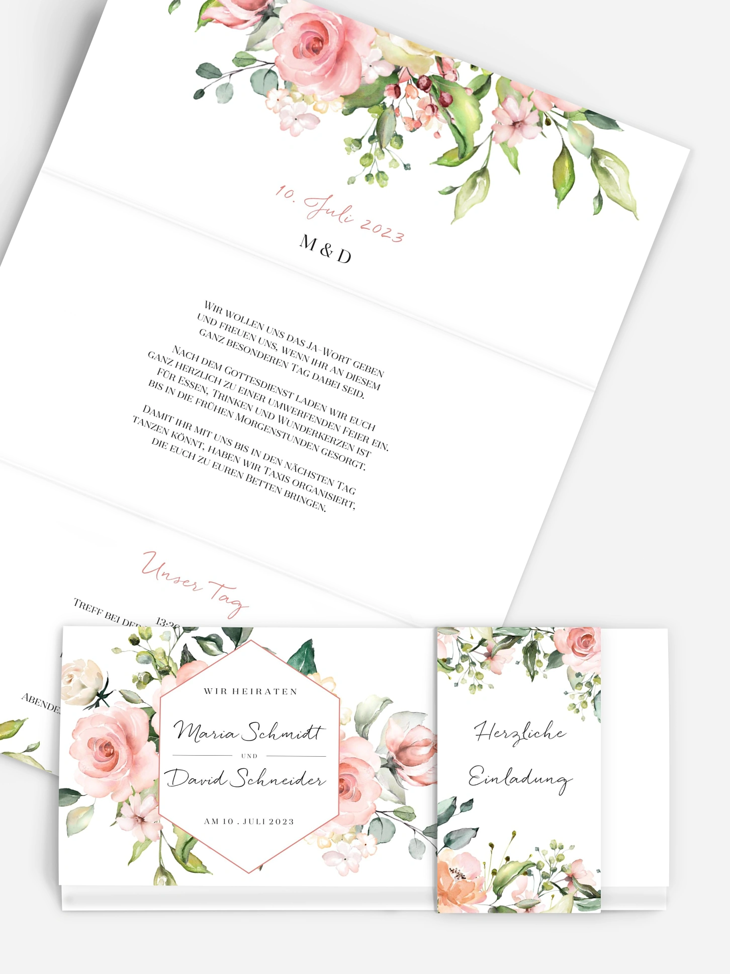 Hochzeitseinladung Soft Florals
