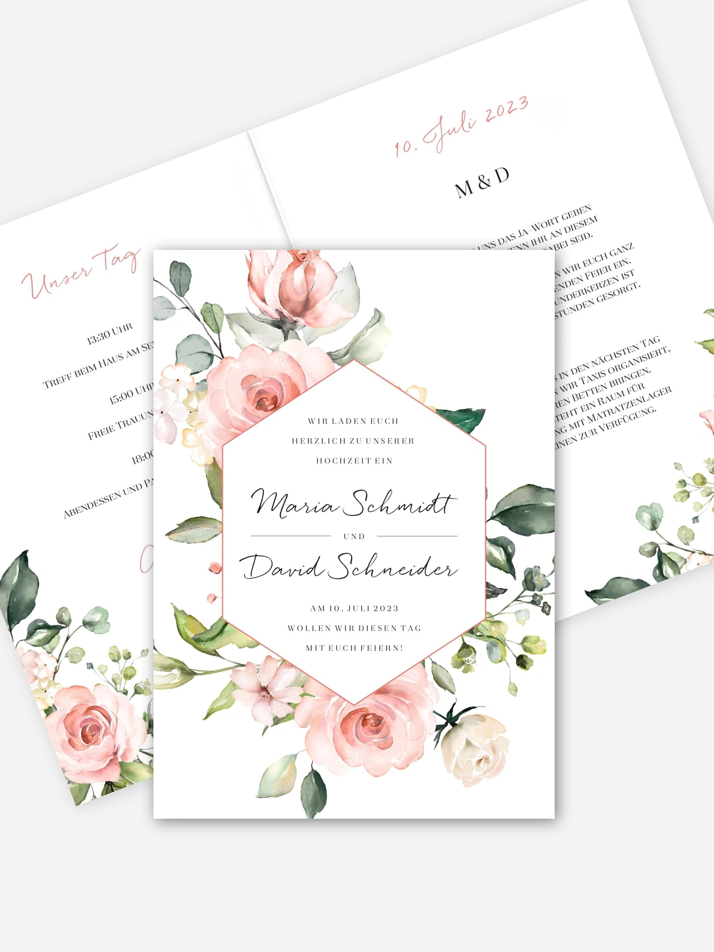 Hochzeitseinladung Soft Florals