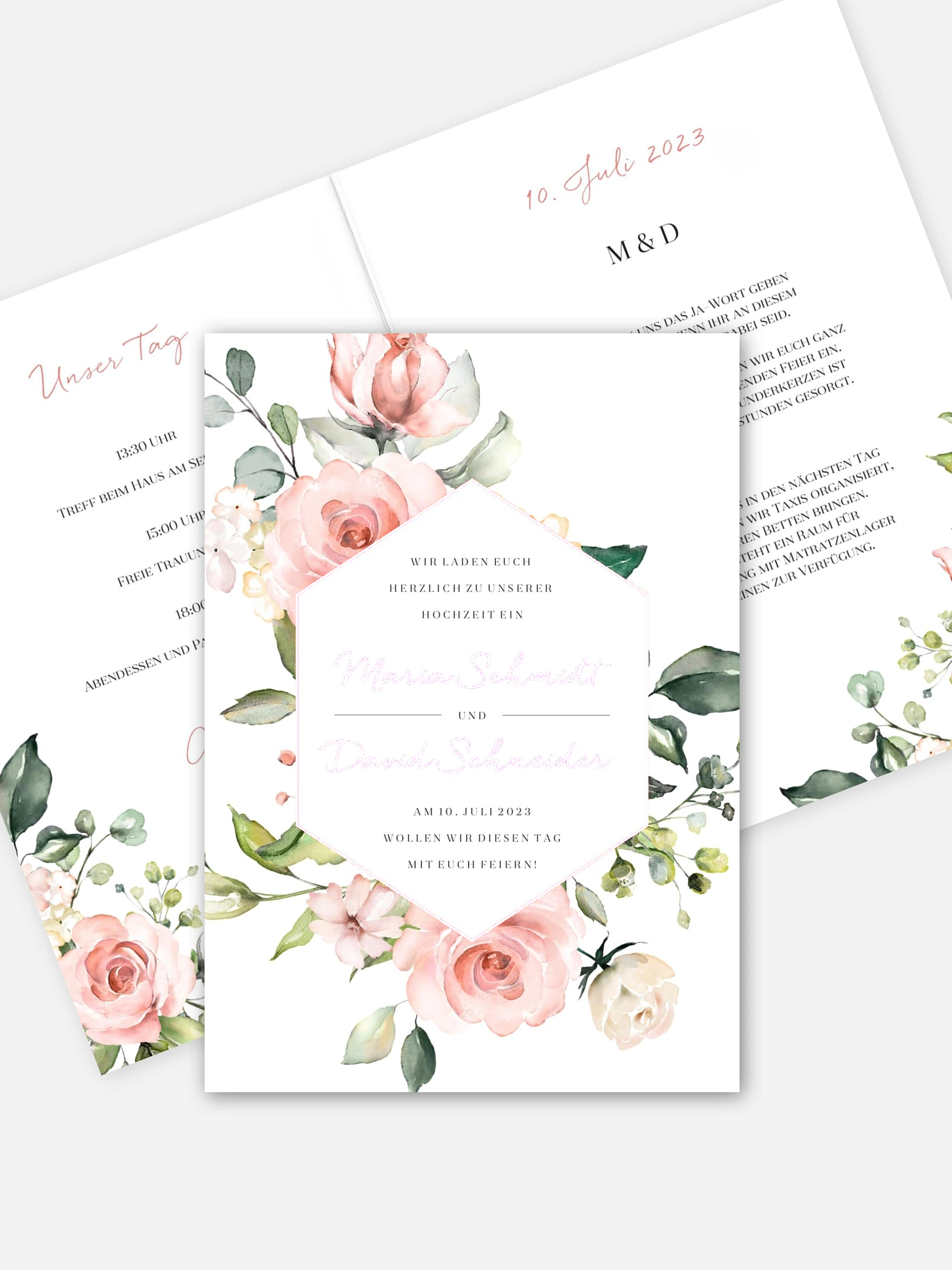 Hochzeitseinladung Soft Florals