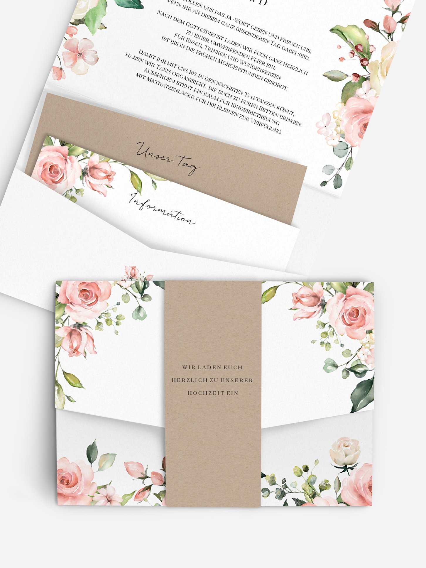 Hochzeitseinladung Soft Florals