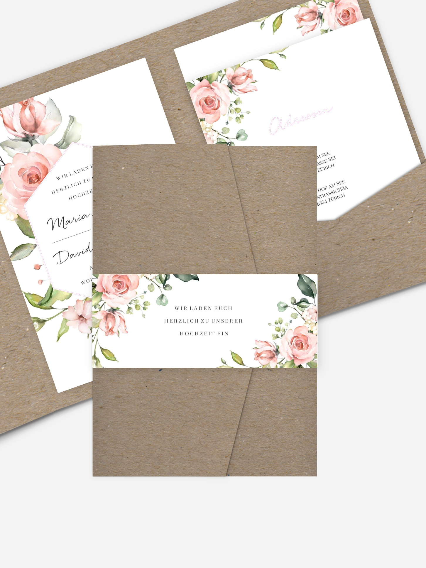Hochzeitseinladung Soft Florals