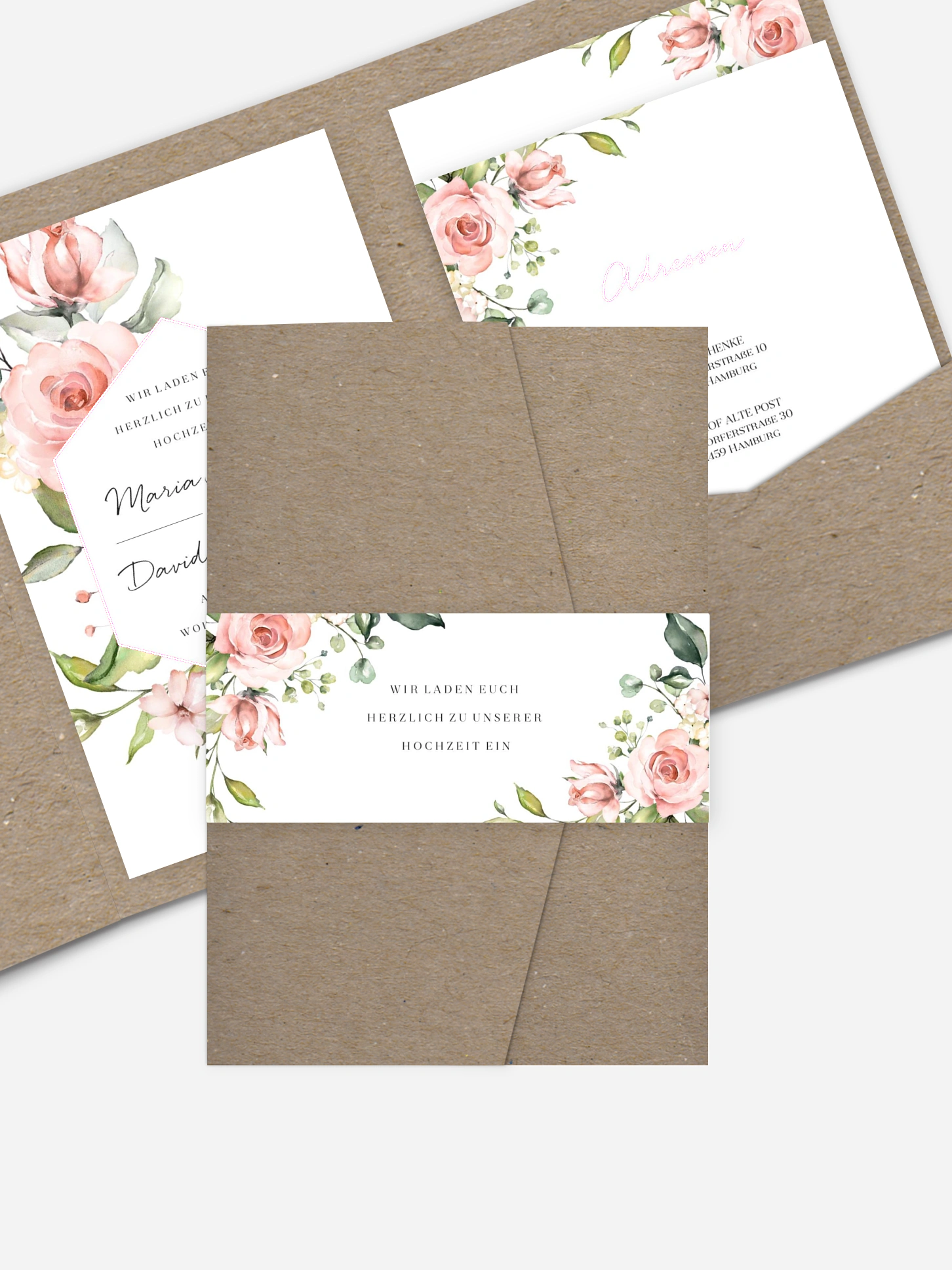 Hochzeitseinladung Soft Florals