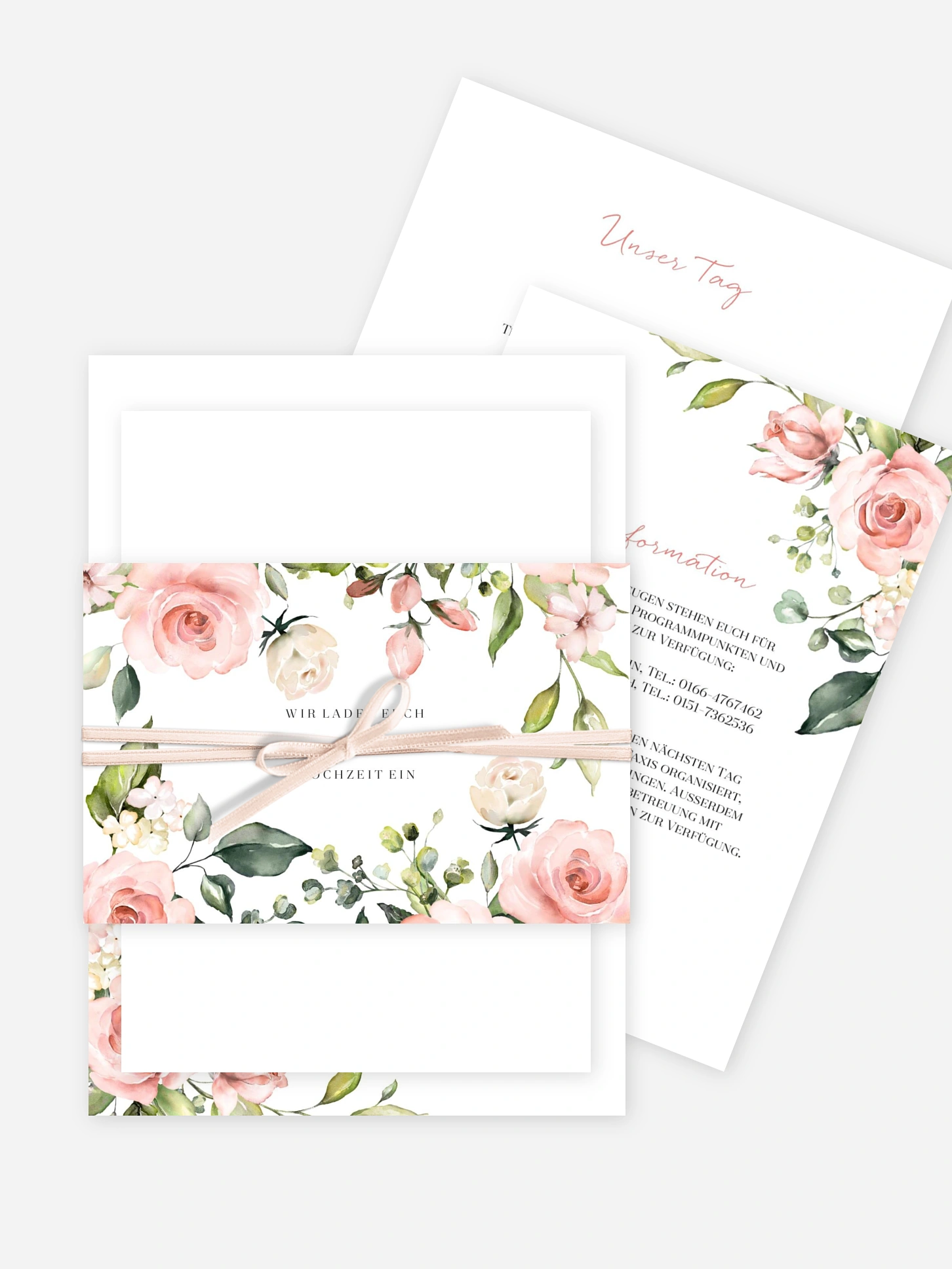 Hochzeitseinladung Soft Florals
