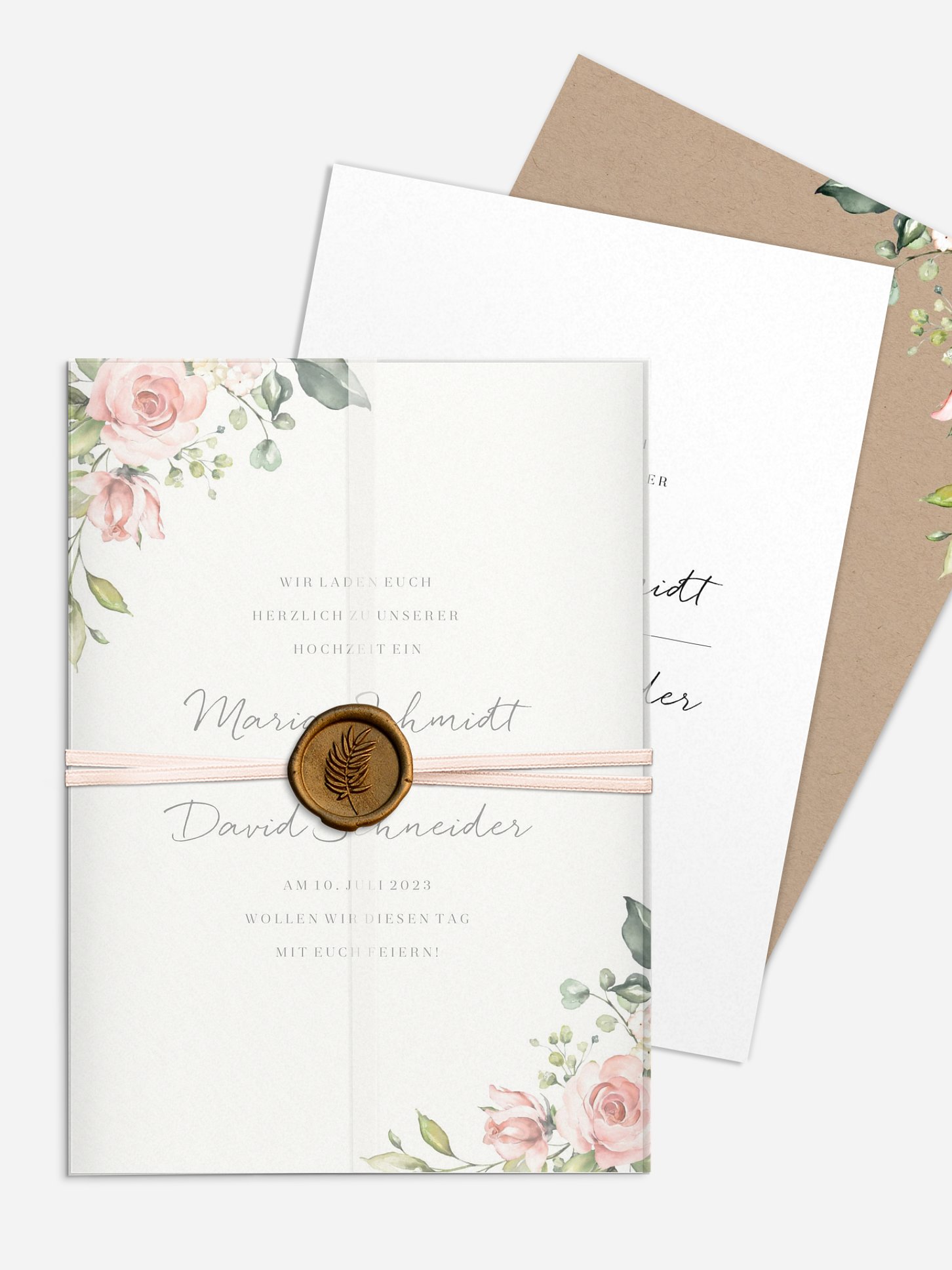 Hochzeitseinladung Soft Florals