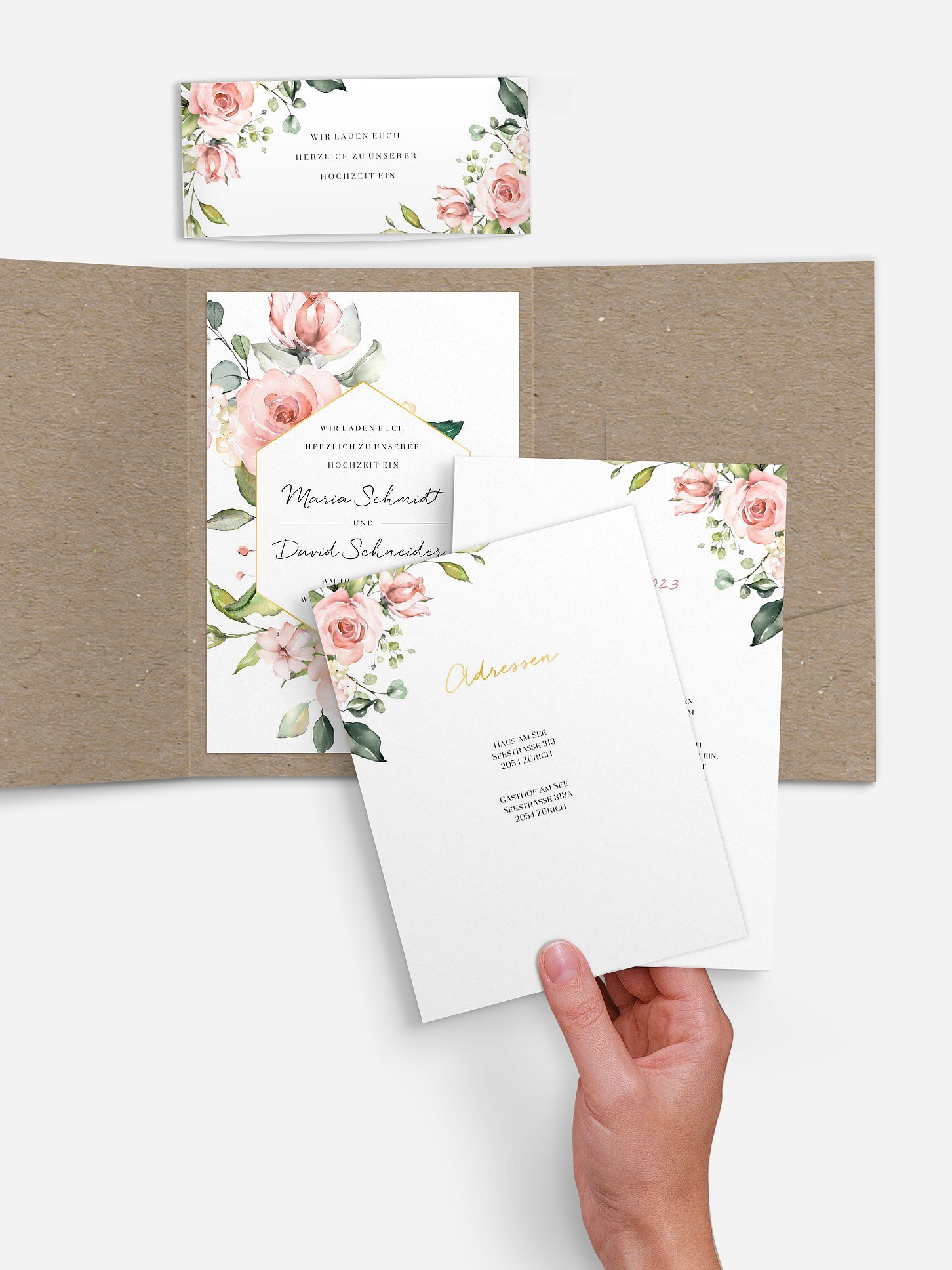 Hochzeitseinladung Soft Florals