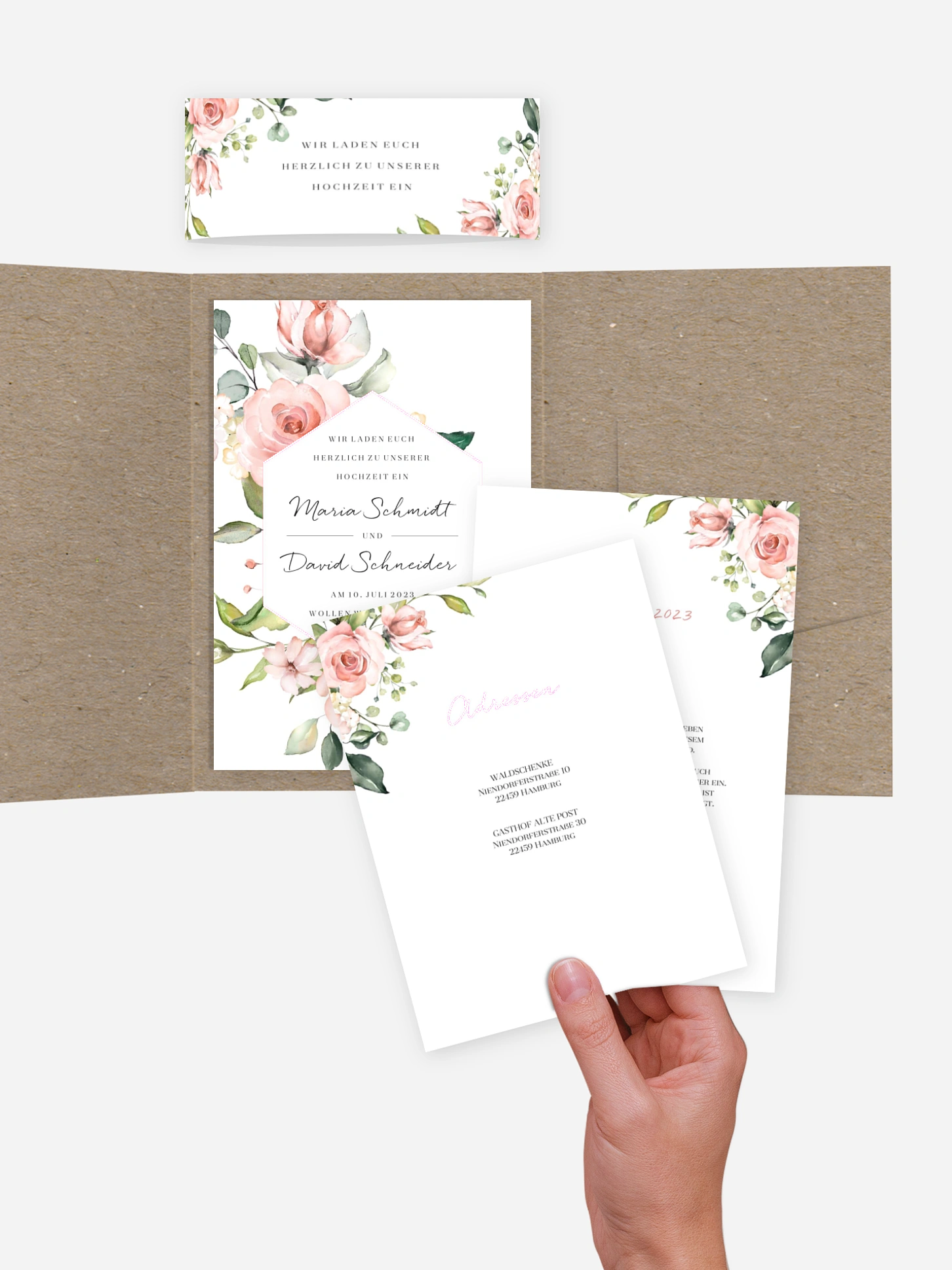 Hochzeitseinladung Soft Florals