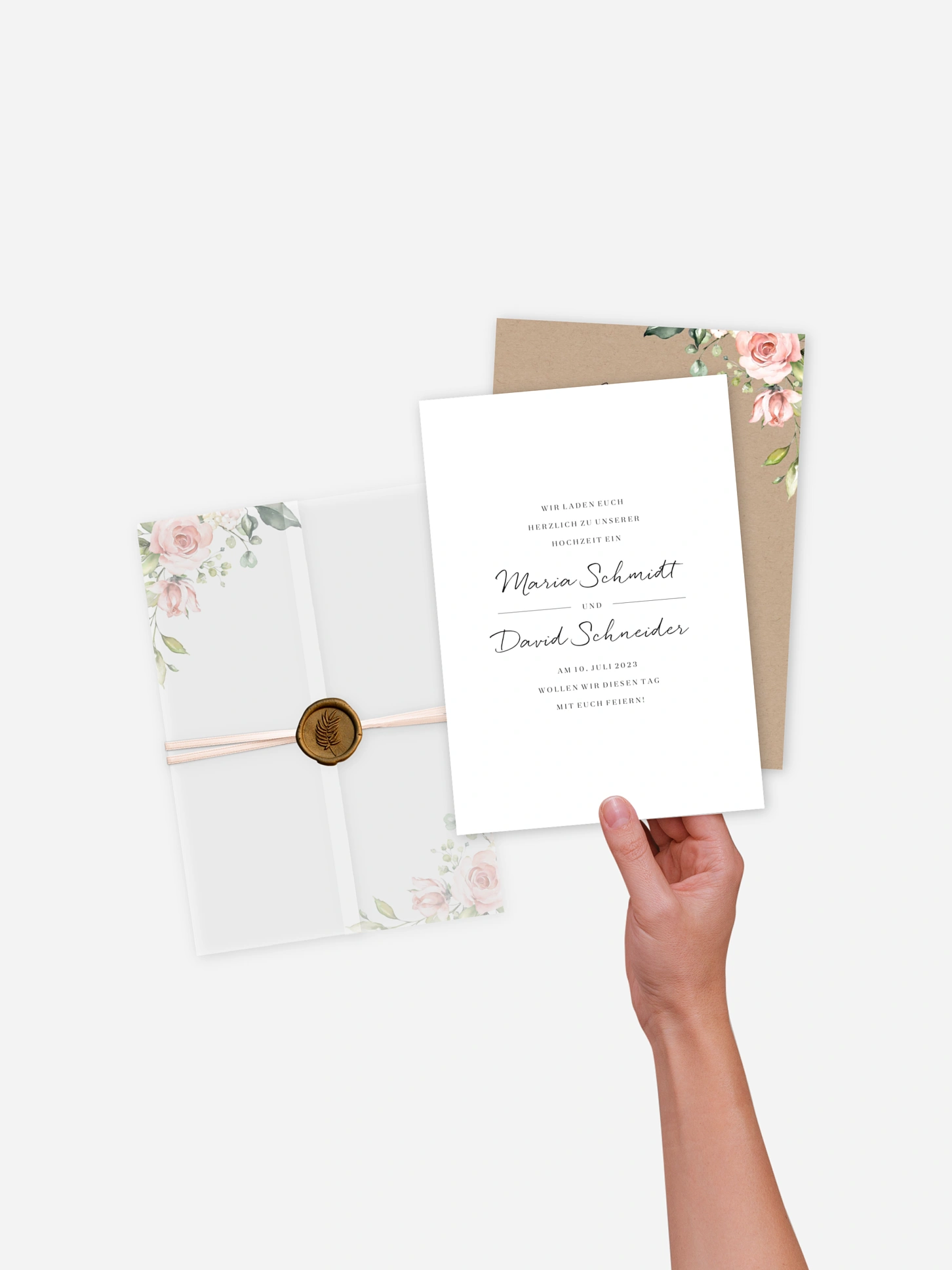 Hochzeitseinladung Soft Florals