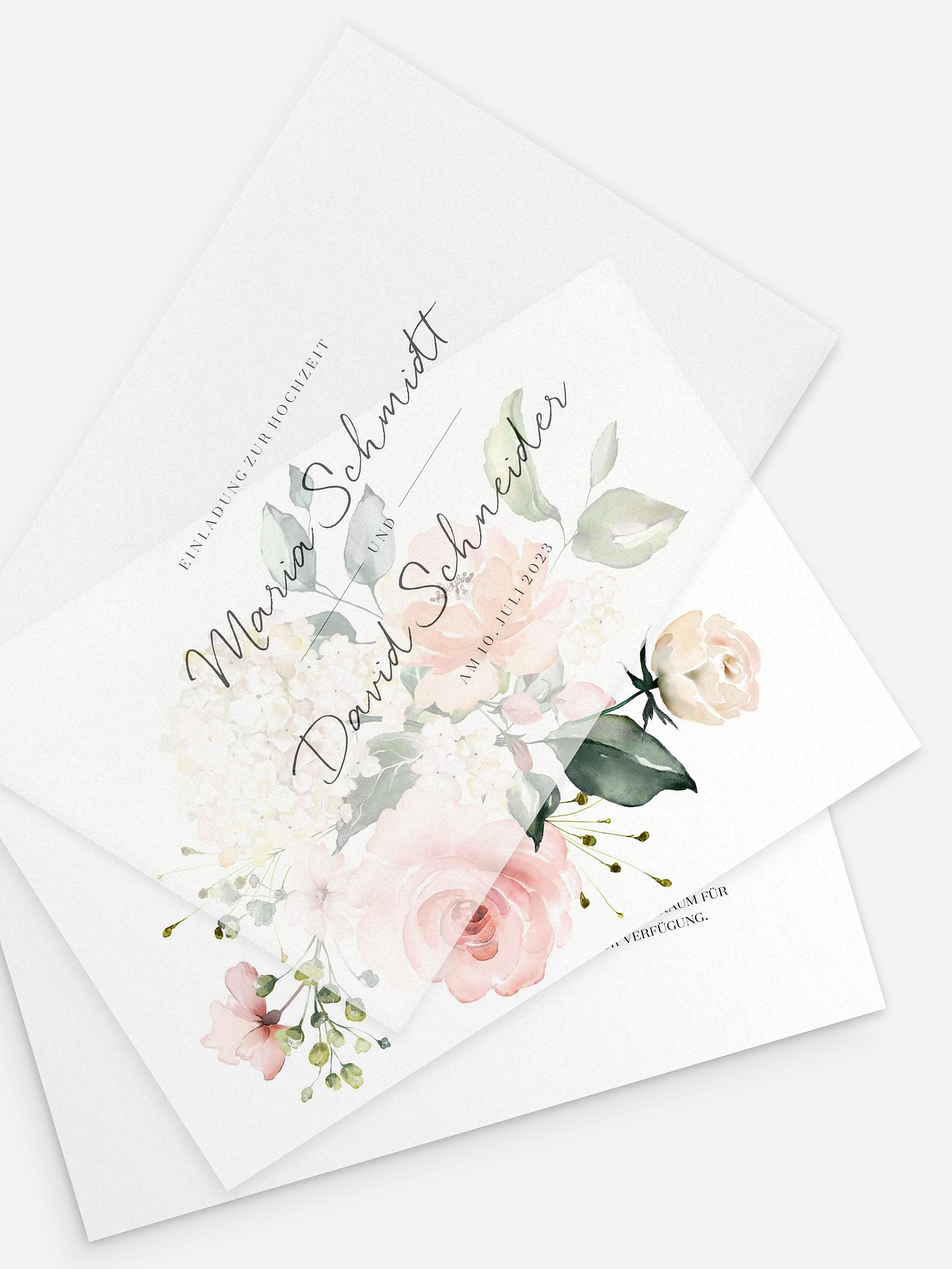 Hochzeitseinladung Soft Florals
