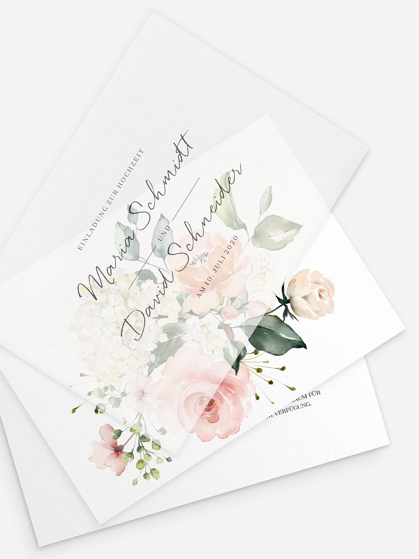 Hochzeitseinladung Soft Florals