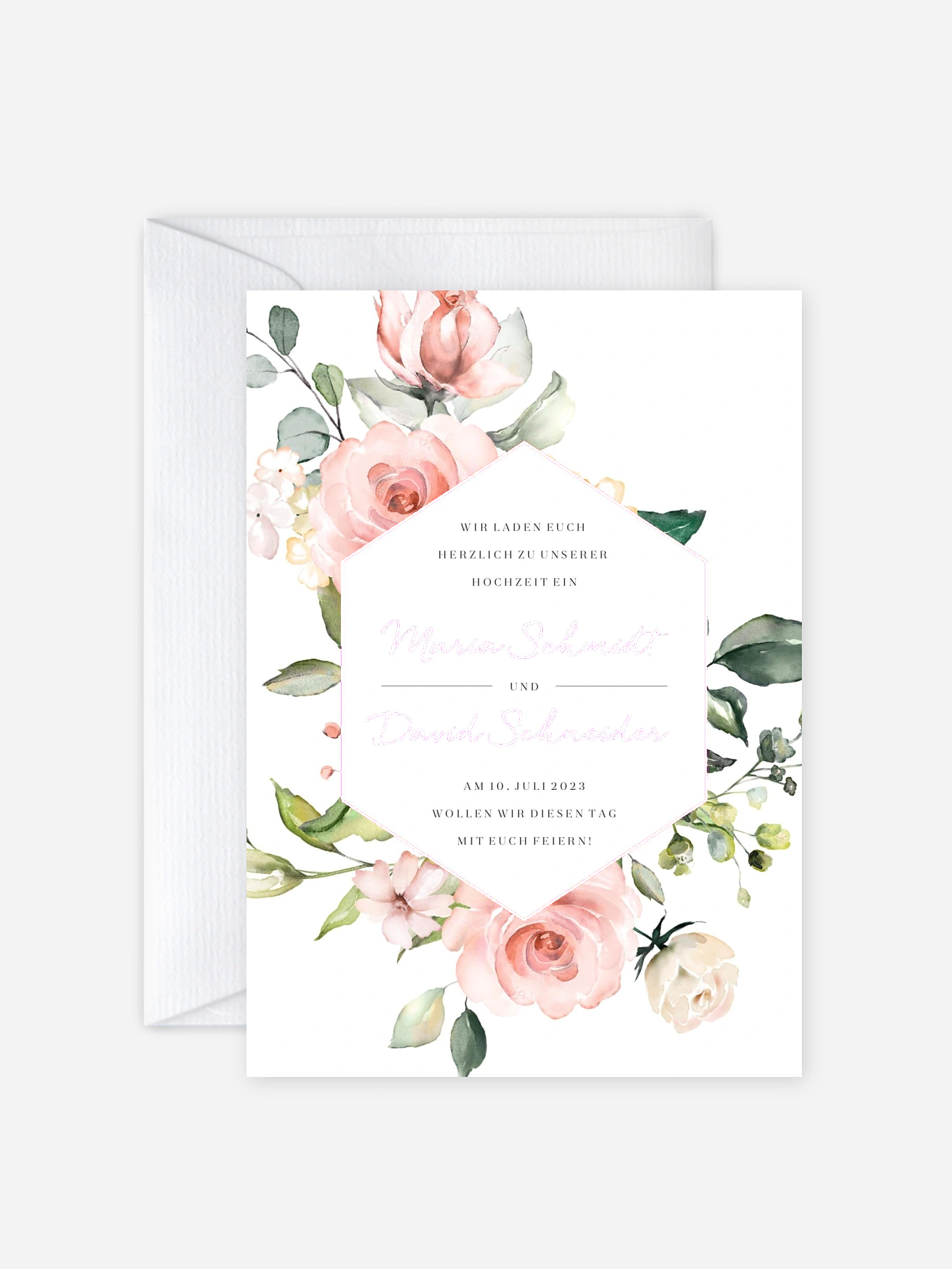 Hochzeitseinladung Soft Florals