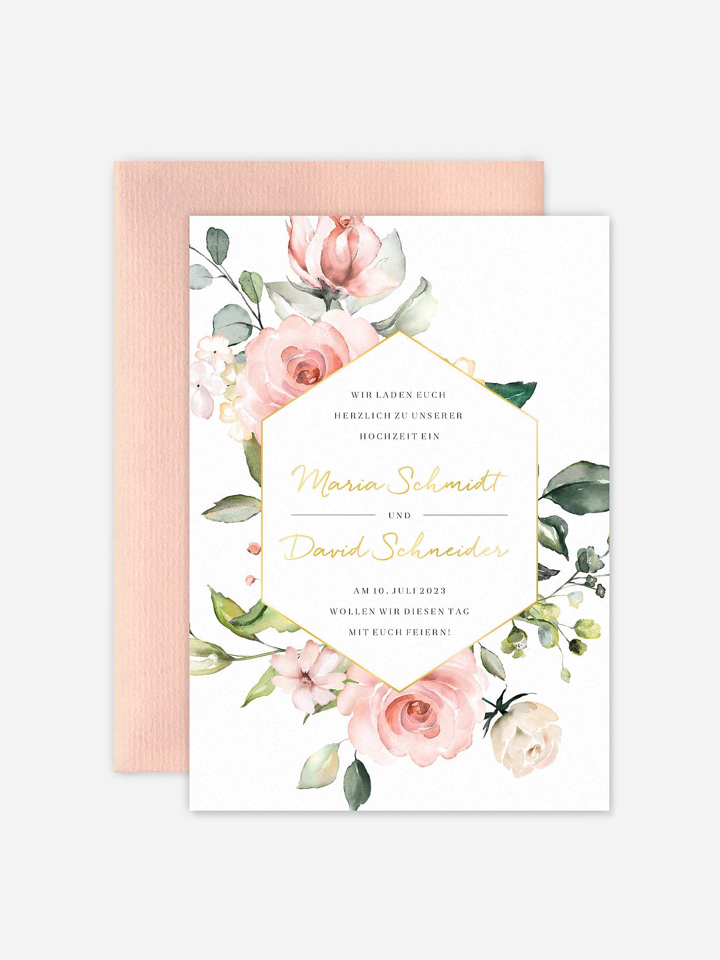 Hochzeitseinladung Soft Florals