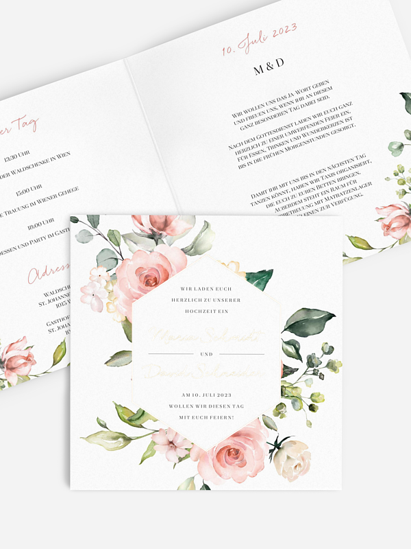 Hochzeitseinladung Soft Florals