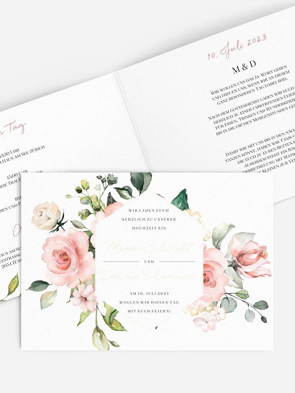 Hochzeitseinladung Soft Florals