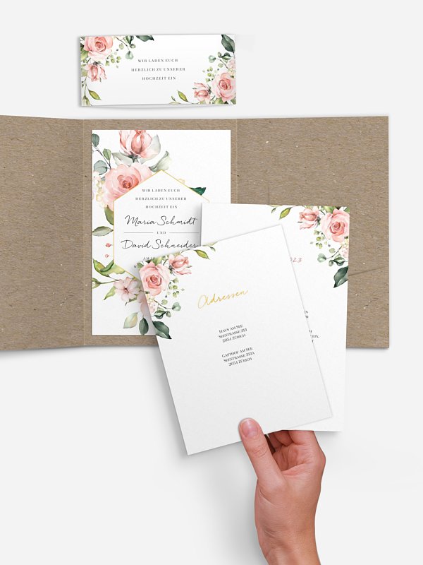 Hochzeitseinladung Soft Florals
