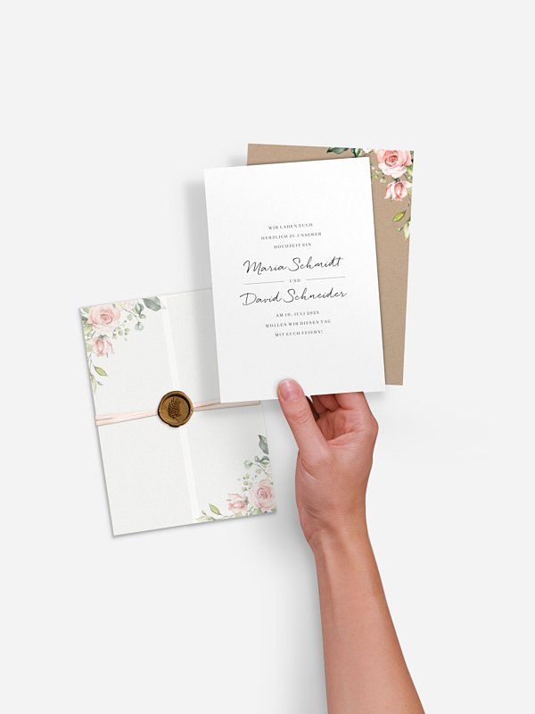 Hochzeitseinladung Soft Florals