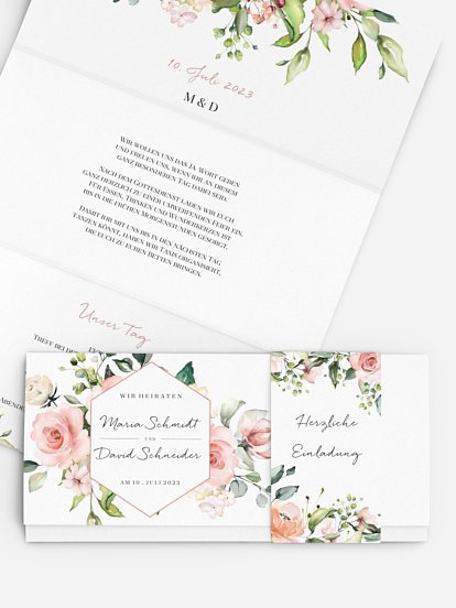 Hochzeitseinladung Soft Florals