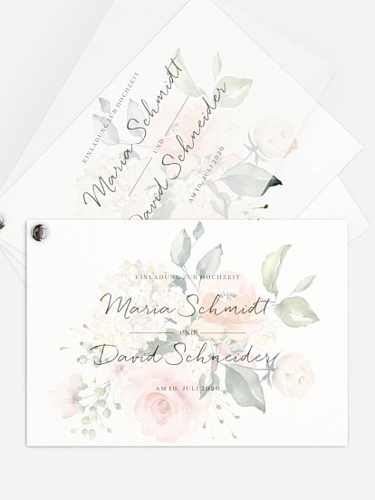 Hochzeitseinladung Soft Florals