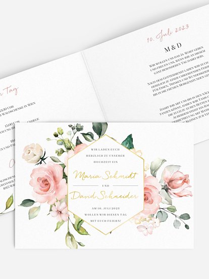 Hochzeitseinladung Soft Florals