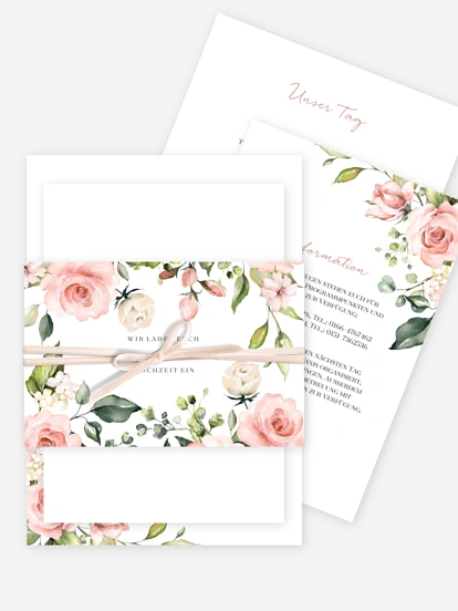 Hochzeitseinladung Soft Florals