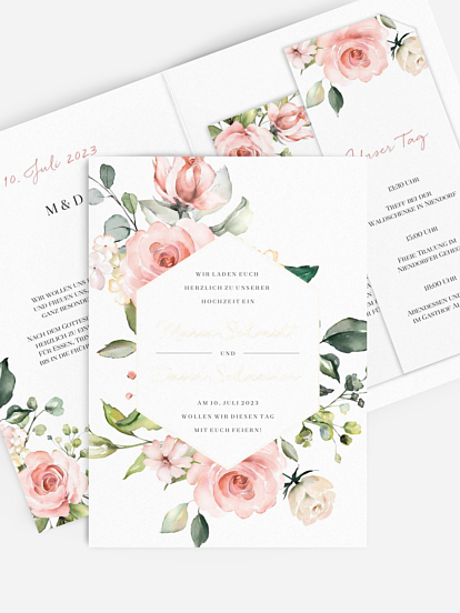 Hochzeitseinladung Soft Florals