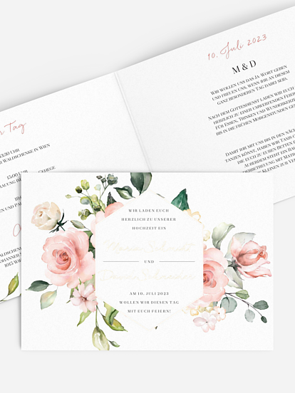 Hochzeitseinladung Soft Florals