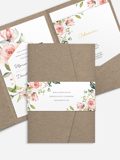 Hochzeitseinladung Soft Florals