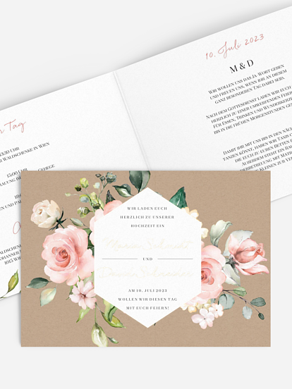 Hochzeitseinladung Soft Florals