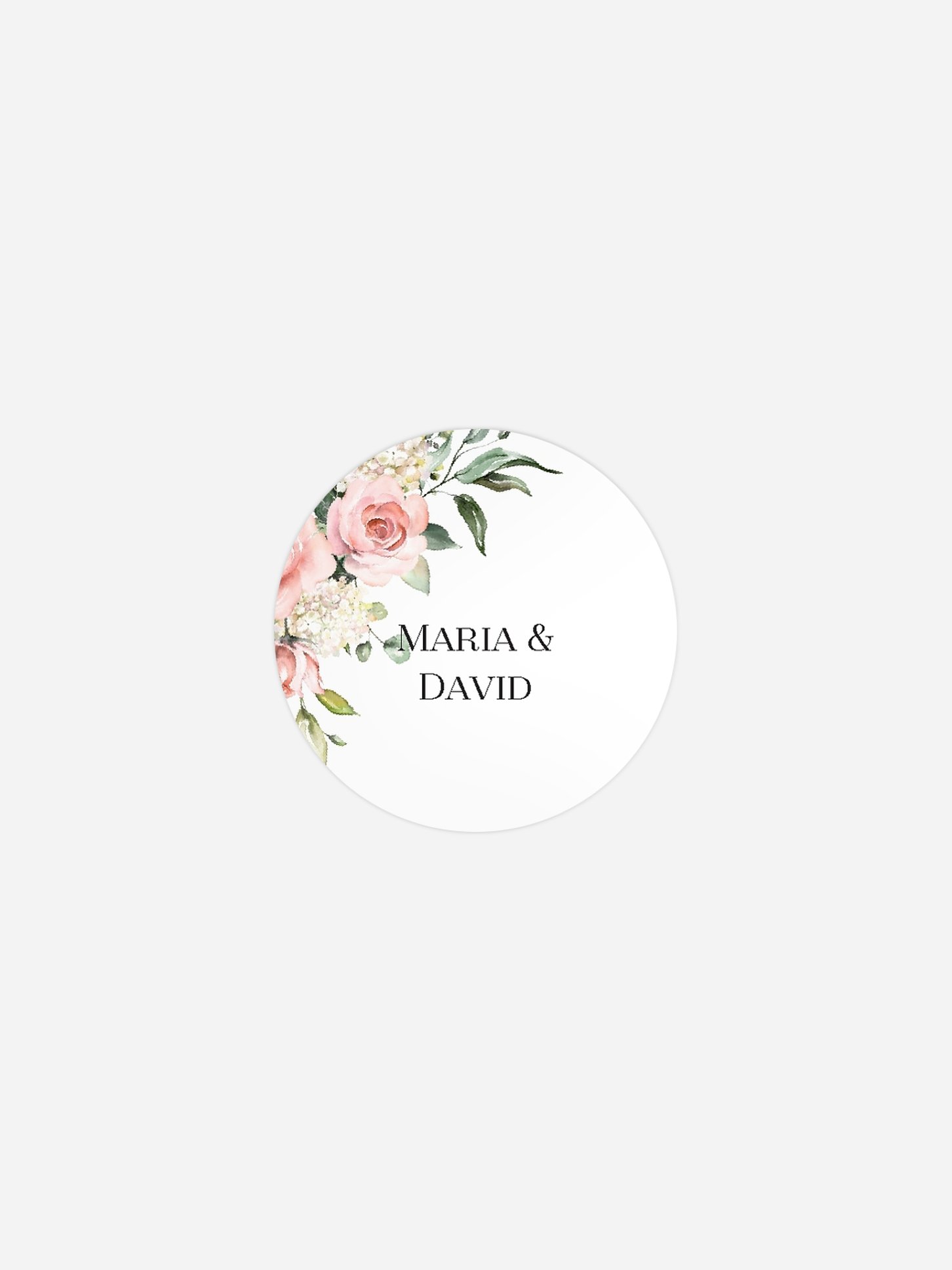 Geschenkaufkleber Hochzeit Soft Florals